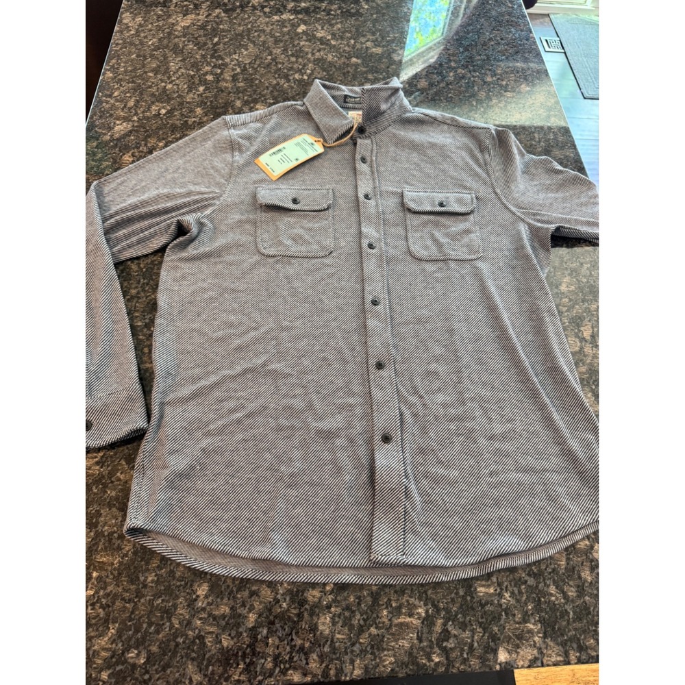 Faherty Legend Sweater Shirt Mens XL Navy Ink Twill MXC0002 NWT - Picture 2 of 10